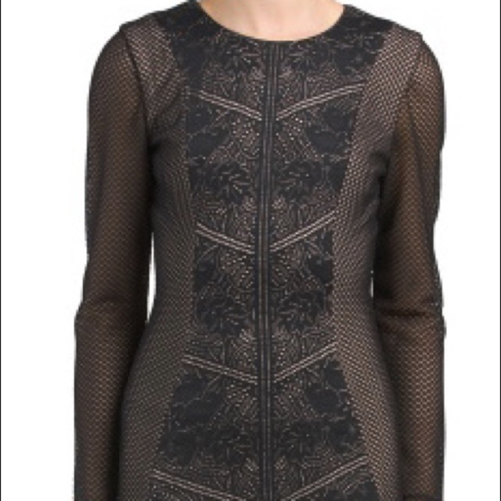 Dress The Population sloane long sleeve mini dress